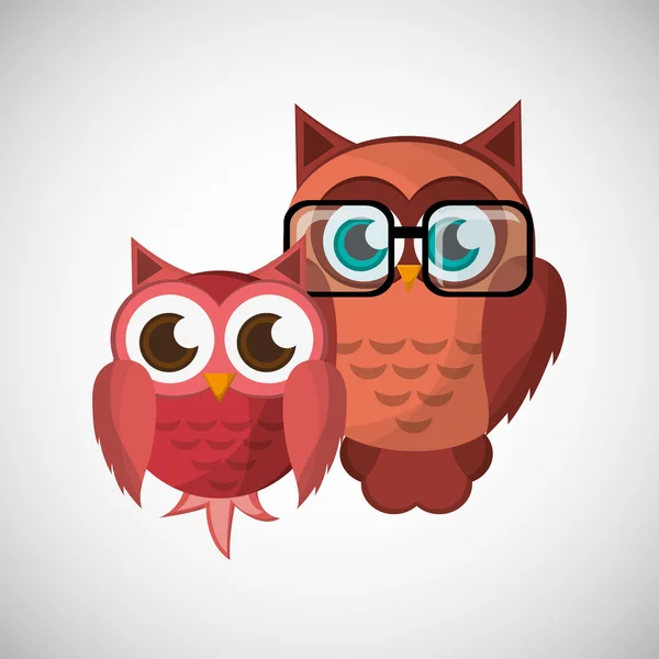 Vector illustration of an Owl, graphic design — Stock Vector
