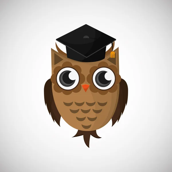 Vector illustration of an Owl, graphic design — Stock Vector