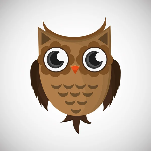 Vector illustration of an Owl, graphic design — Stock Vector