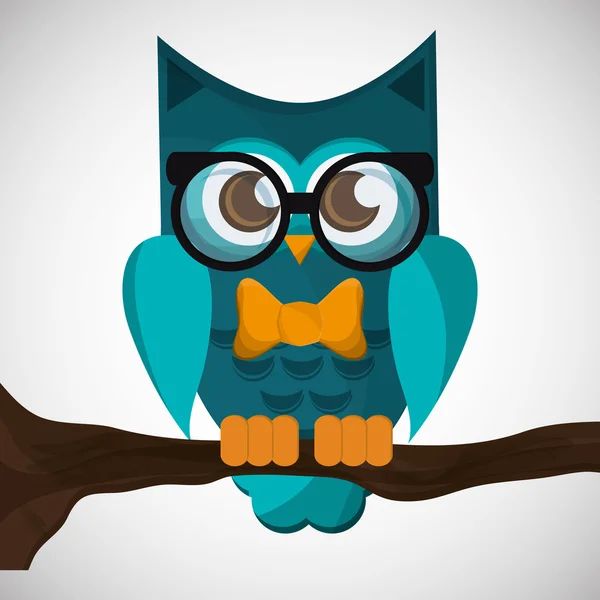 Vector illustration of an Owl, graphic design — Stock Vector