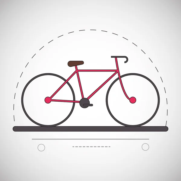 Conception graphique du style de vie du vélo — Image vectorielle