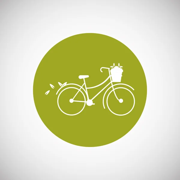 Графічний дизайн способу життя велосипеда — стоковий вектор