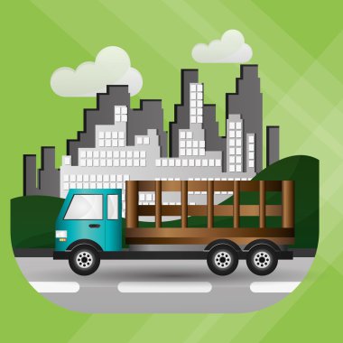 Kamyon grafik tasarım, düzenlenebilir grafiği