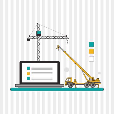 yapım aşamasında, düzenlenebilir grafik simgesi