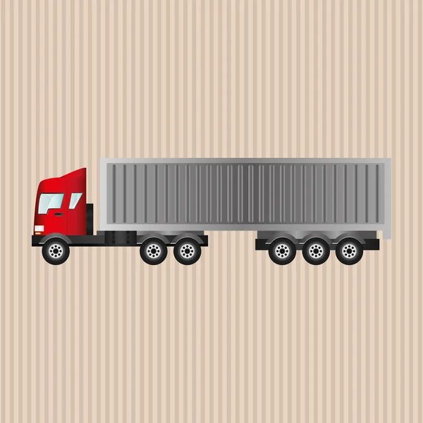 Conception graphique de camion, graphique modifiable — Image vectorielle