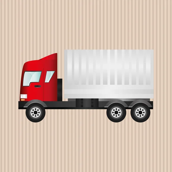 Vrachtwagen grafisch ontwerp, bewerkbare afbeelding — Stockvector
