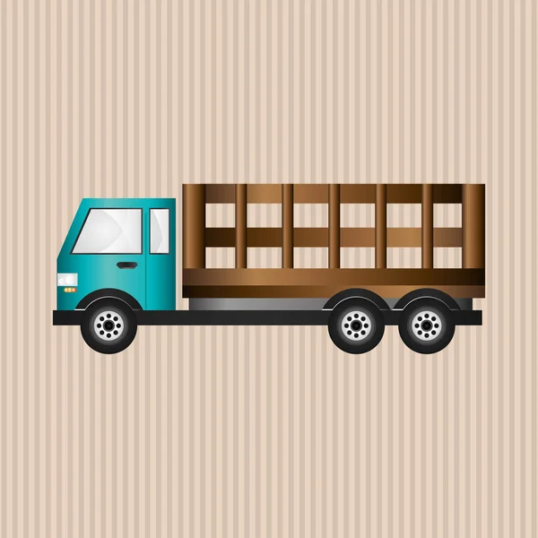 Projeto gráfico do caminhão, gráfico editável —  Vetores de Stock