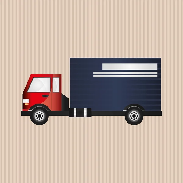 Diseño gráfico de camiones, gráfico editable — Archivo Imágenes Vectoriales
