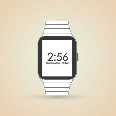 Simge akıllı izle tasarım, vektör çizim