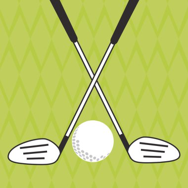 Golf tasarım, vektör çizim simgesi