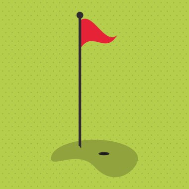 Golf tasarım, vektör çizim simgesi