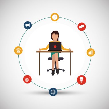 İletişim ve insan grafik tasarım, vektör çizim