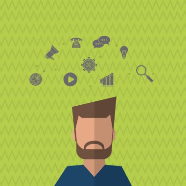 İletişim ve insan grafik tasarım, vektör çizim