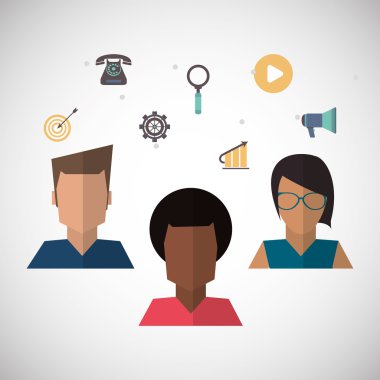 İletişim ve insan grafik tasarım, vektör çizim