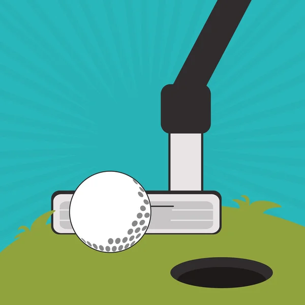 Icon of golf design, vector illustration — Stock Vector