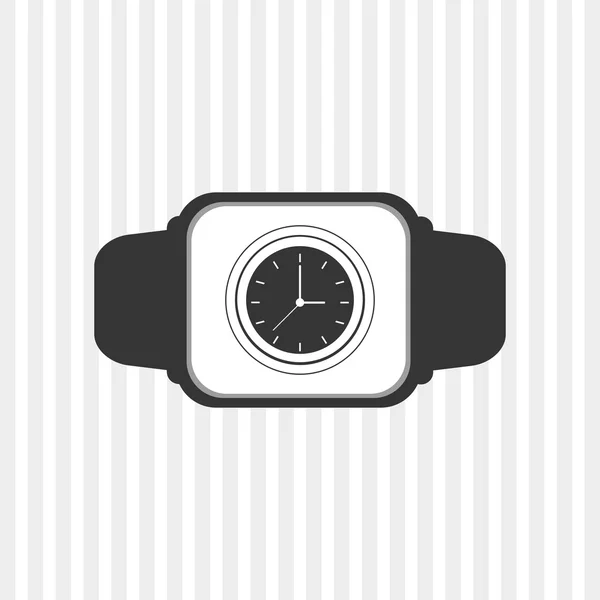 Icono de diseño de reloj inteligente, ilustración de vectores — Vector de stock