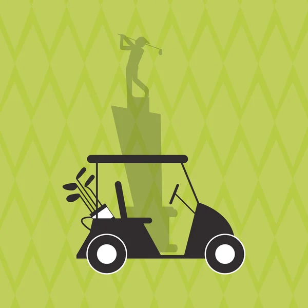 Ikona golf projektu, ilustracji wektorowych — Wektor stockowy
