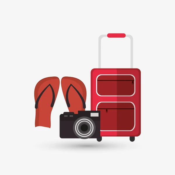 Icon of vacations design, vector illustration — Stock Vector