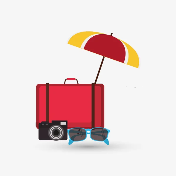 Icono de diseño de vacaciones, ilustración vectorial — Archivo Imágenes Vectoriales
