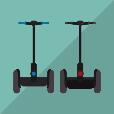 Segway simgesi tasarım, vektör çizim