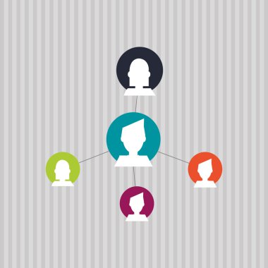 Sosyal medya grafik tasarım, vektör çizim