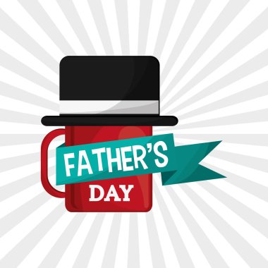 Babalar günü tasarım, vektör çizim simgesi