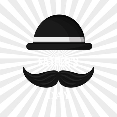 Babalar günü tasarım, vektör çizim simgesi