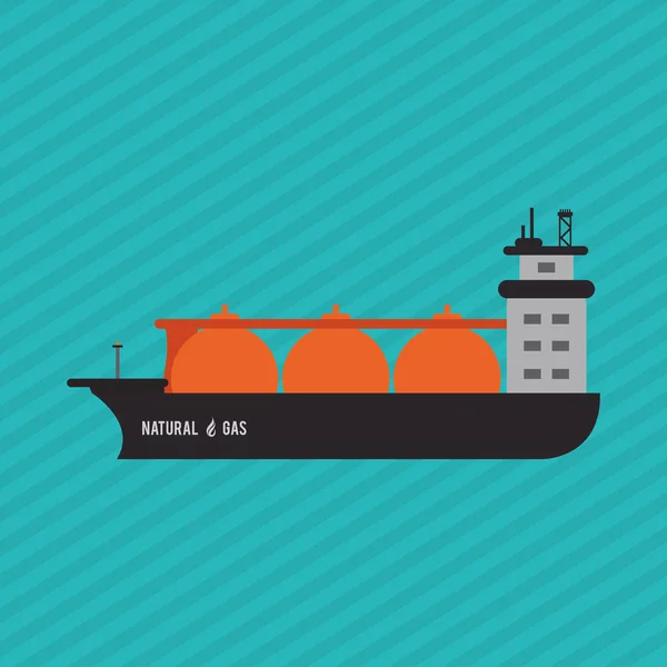 Industrin fartygsdesign, vektor illustration — Stock vektor