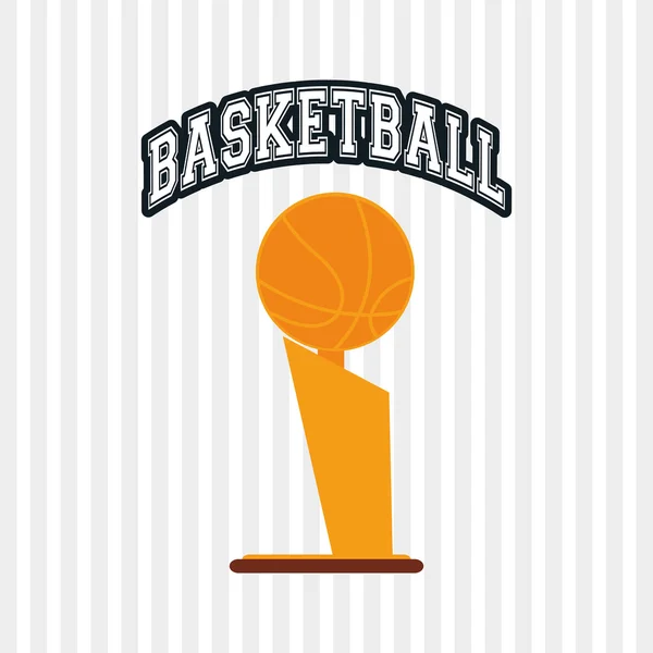 Farbiges Basketball-Symbol, Vektorabbildung — Stockvektor