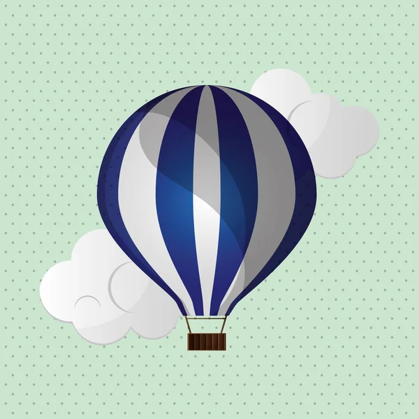 Gráfico de balão de ar quente, ilustração vetorial —  Vetores de Stock