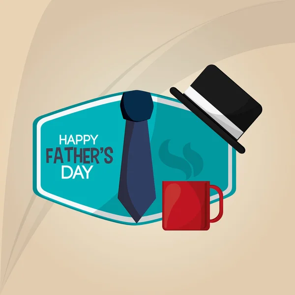 Babalar günü tasarım, vektör çizim simgesi