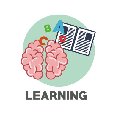 Öğrenme, vektör çizim grafik tasarım