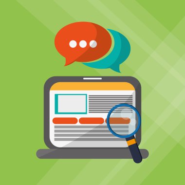 Sosyal medya grafik tasarım, vektör çizim