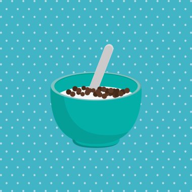 Kahvaltı grafik tasarım, vektör çizim