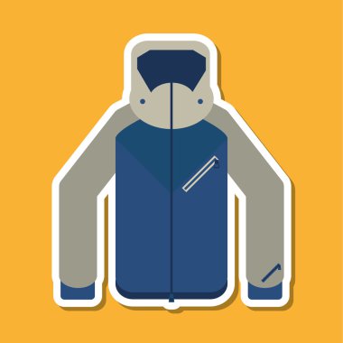 Kış ceket tasarım, vektör çizim