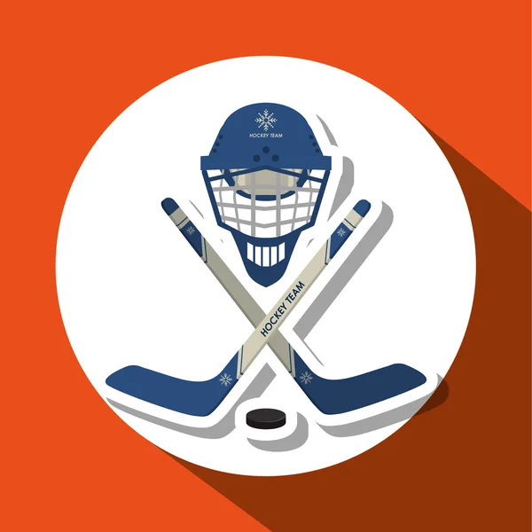 Хокей спортивний дизайн, Векторні ілюстрації — стоковий вектор