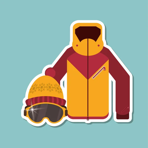 Winter sport design, vector illustration — Stock Vector