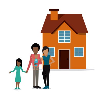 Grafik aile tasarım, vektör çizim