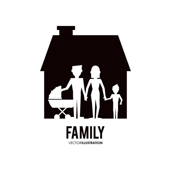 Graphic of Family design , vector illustration — Stock Vector