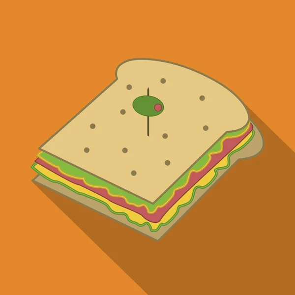 Conception de sandwich, illustration vectorielle — Image vectorielle