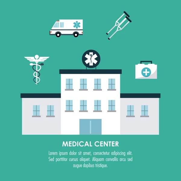 Illustration du centre médical, illustration vectorielle — Image vectorielle
