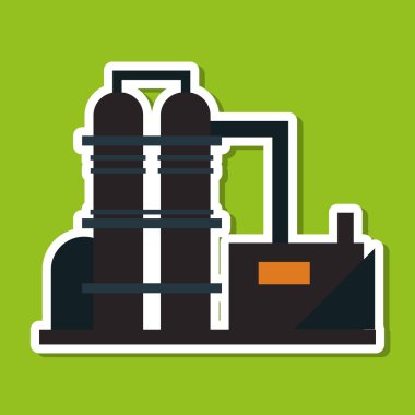 Endüstri tasarımı, vektör çizim petrol