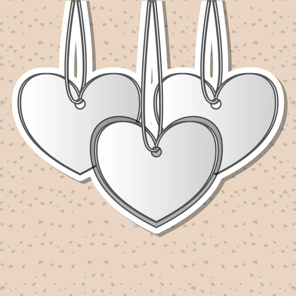 Kalp tasarımı ile vektör çizim seviyorum