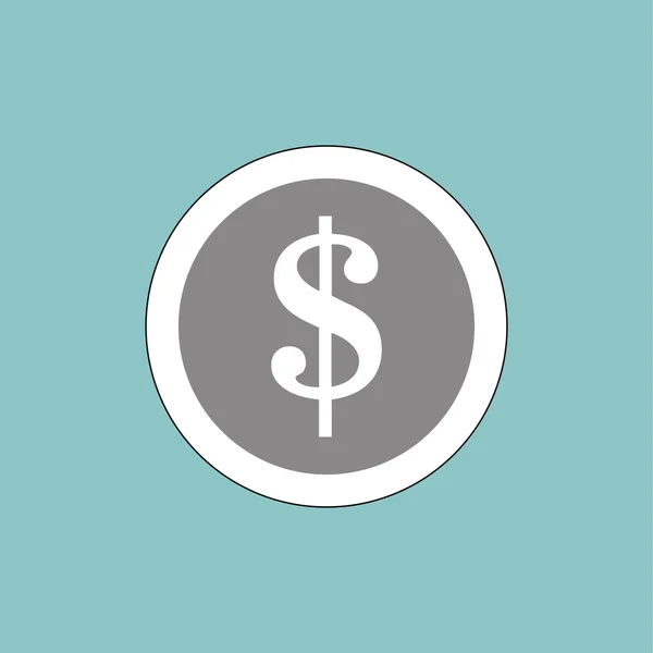 Návrh ikon peněz, vektorová ilustrace — Stockový vektor