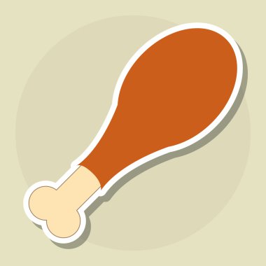 tavuk simgesi tasarım, vektör çizim