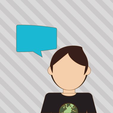 İnsanlar iletişim tasarımı, vektör çizim