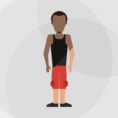 Adam simgesi tasarım, vektör çizim