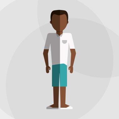 Adam simgesi tasarım, vektör çizim