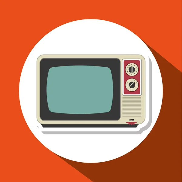 Television icon design, vector illustration — Stock Vector