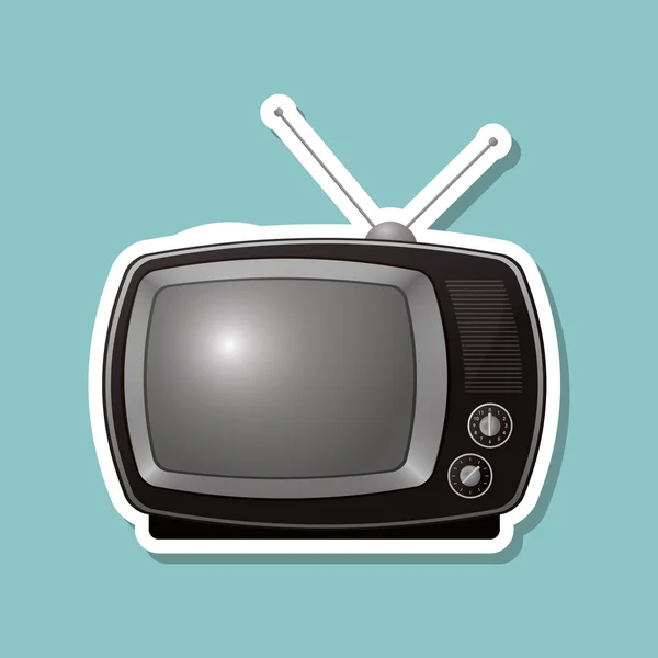 Telewizji ikona designu, ilustracji wektorowych — Wektor stockowy